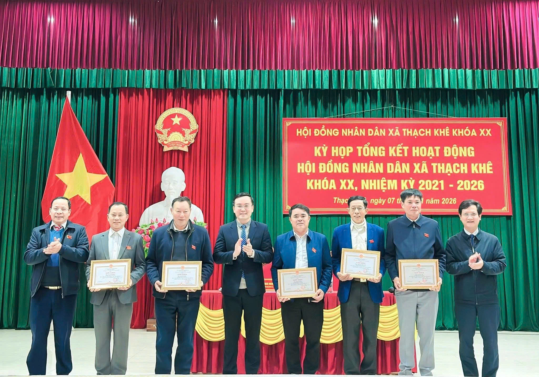 Hội đồng nhân dân xã Thạch Khê tổ chức kỳ họp tổng kết nhiệm kỳ 2021-2026