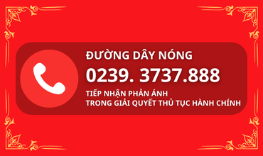 Đường dây nóng liên hệ phản ánh trong quá trình giải quyết TTHC