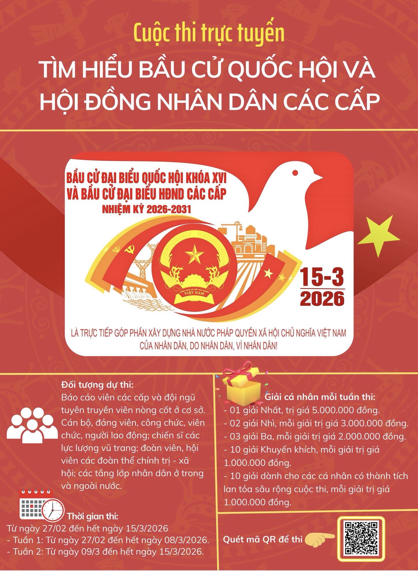 Thông báo hưởng ứng tham gia cuộc thi trực tuyến tìm hiểu về bầu cử