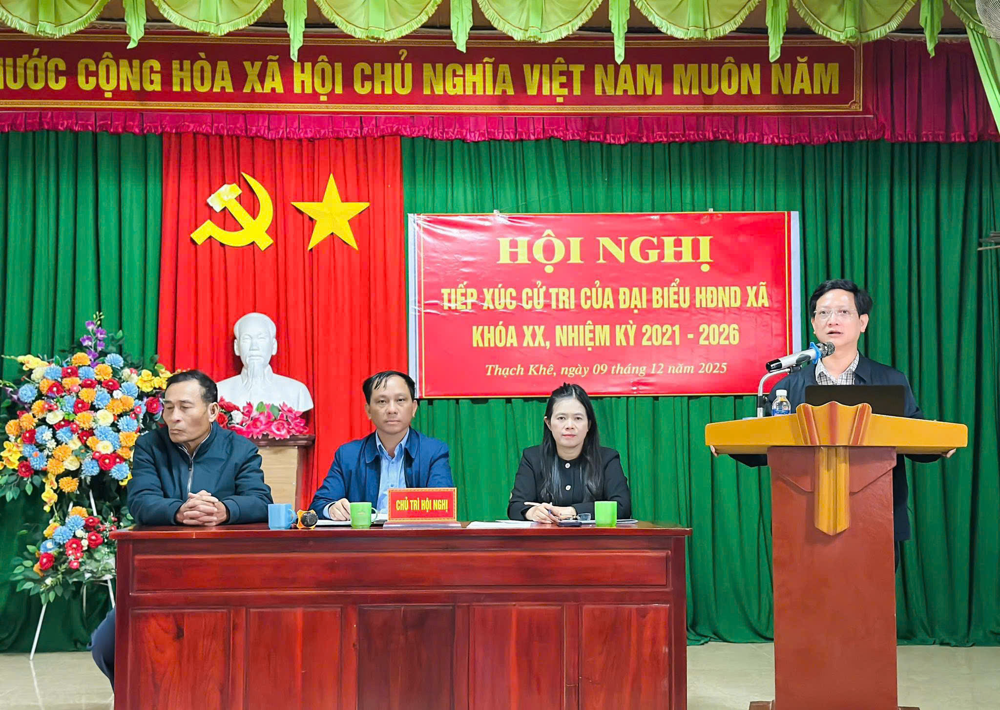 Hội nghị tiếp xúc cử tri của Đại biểu HĐND xã khóa XX trước kỳ họp thứ ba