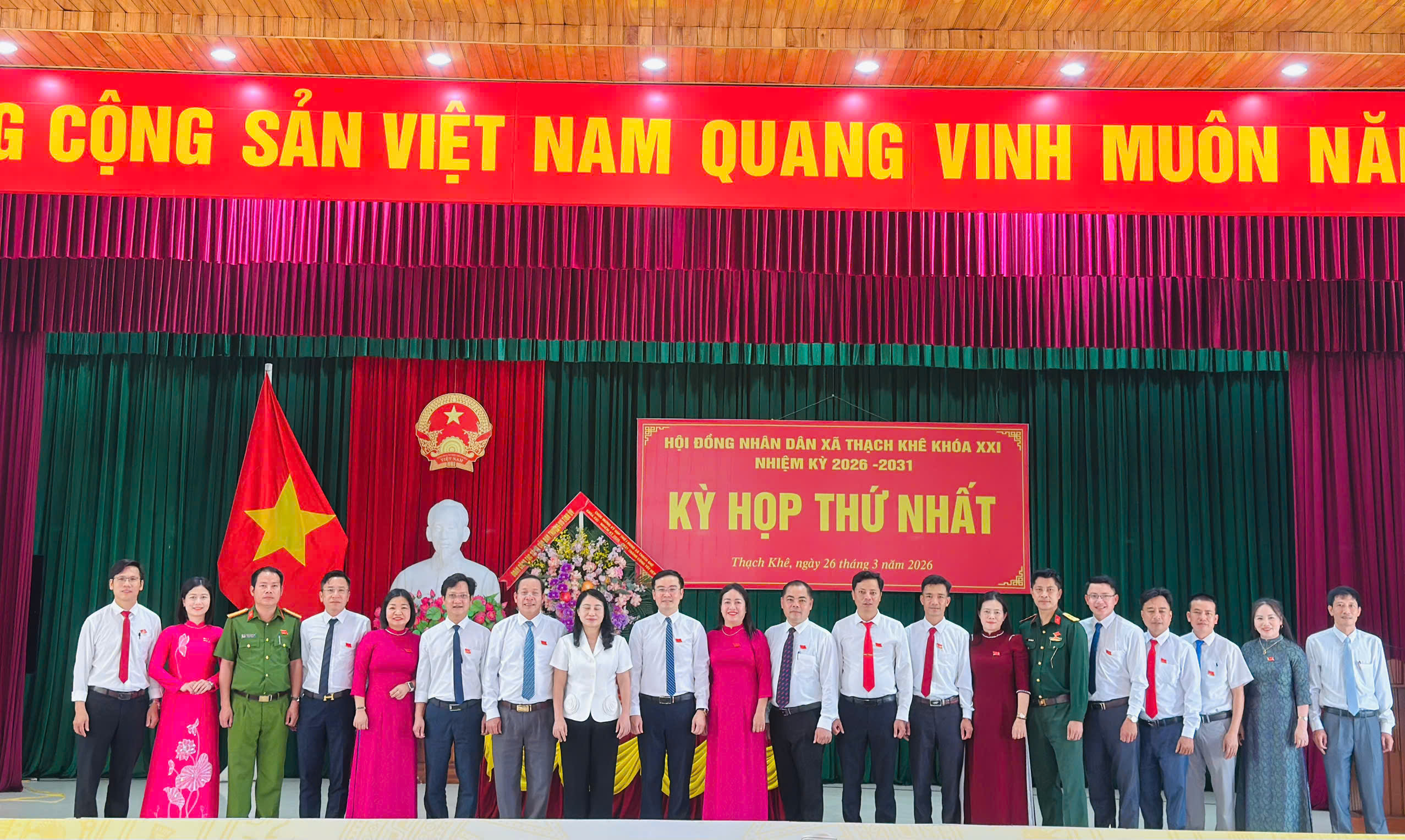 Hội đồng nhân dân xã Thạch Khê tổ chức thành công kỳ họp thứ nhất, nhiệm kỳ 2026-2031