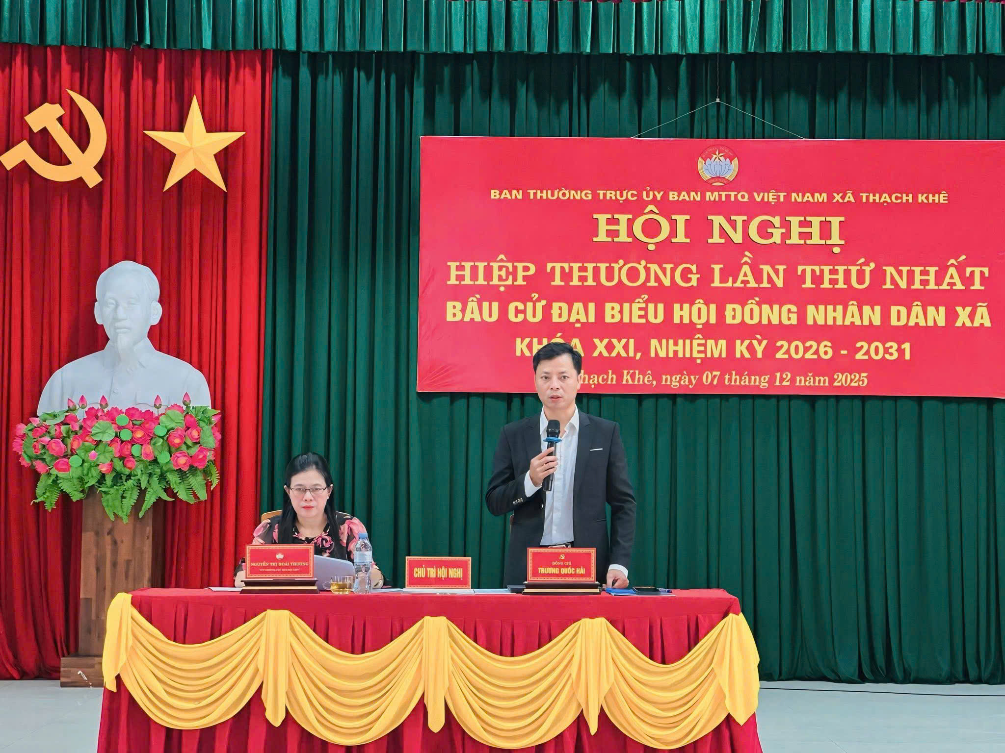 Xã Thạch Khê tổ chức Hội nghị hiệp thương lần thứ nhất giới thiệu ứng cử đại biểu HĐND xã nhiệm kỳ 2026 - 2031