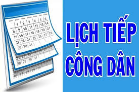 Lịch tiếp công dân định kỳ ngày 09.4.2026