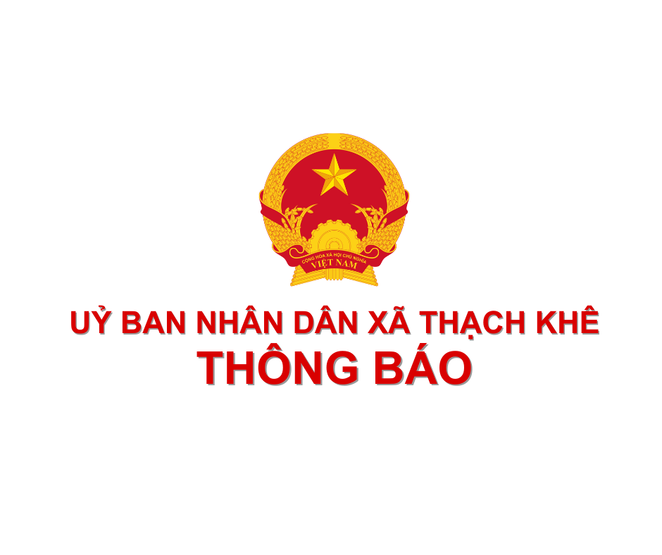 Thông báo  Về việc công khai hồ sơ đề nghị cấp giấy chứng nhận quyền sử dụng đất của  bà Trần Thị Hòe, địa chỉ thửa đất tại thôn Liên Hải, xã Thạch Khê 