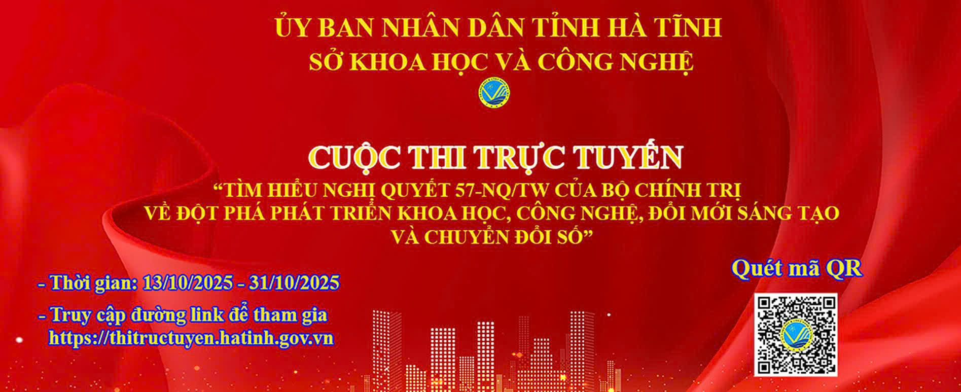 Tham gia cuộc thi trực tuyến "Tìm hiểu Nghị quyết 57-NQ/TW"