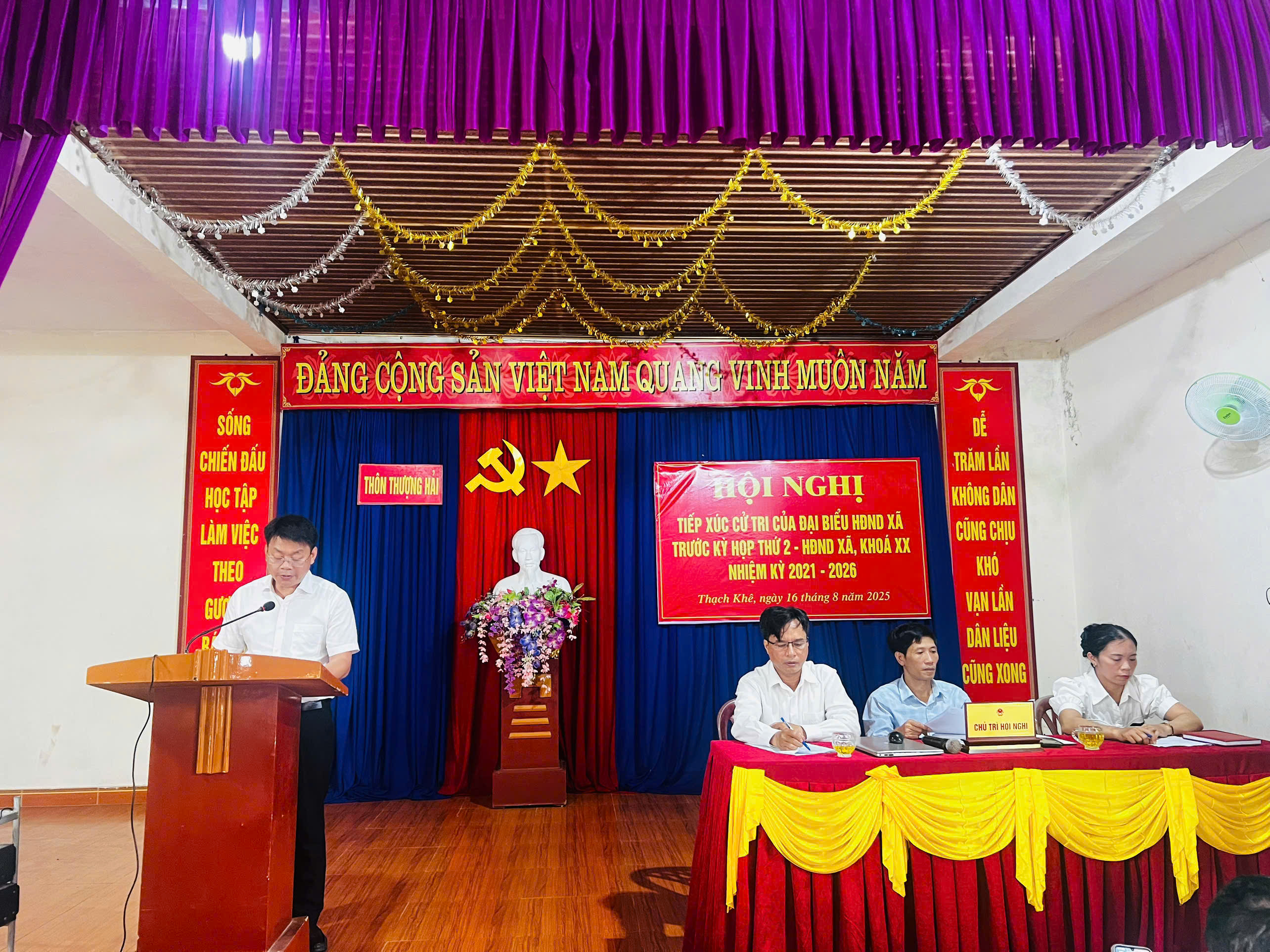 Hội nghị tiếp xúc cử tri trước kỳ họp thứ 2, Hội đồng nhân dân xã Thạch Khê khóa XX