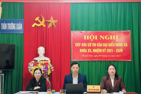 Hội nghị tiếp xúc cử tri của Đại biểu HĐND xã khóa XX trước kỳ họp thứ ba