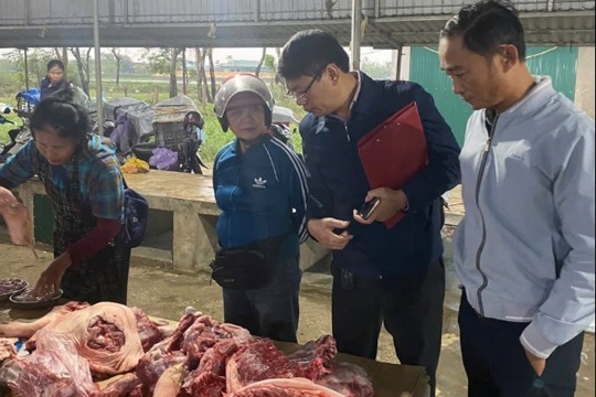 Thạch Khê: Tăng cường kiểm tra giết mổ gia súc, chủ động phòng chống Dịch tả lợn châu Phi 