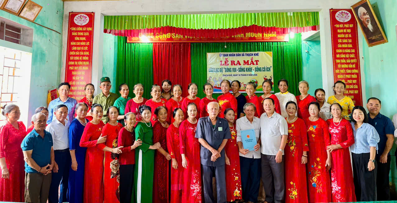 Thạch Khê ra mắt Câu lạc bộ “Sống vui – Sống khỏe – Sống có ích”