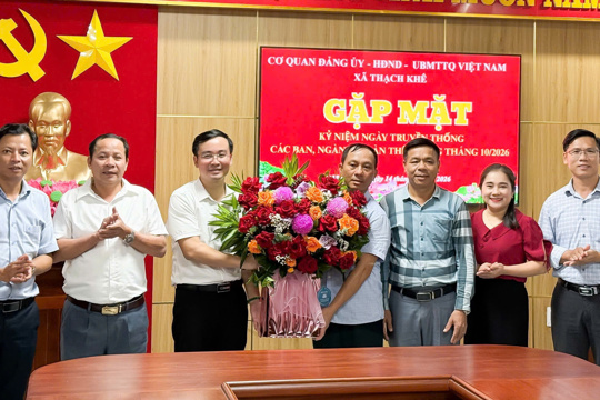 Đảng ủy xã Thạch Khê tổ chức gặp mặt kỷ niệm ngày truyền thống các ngành Xây dựng Đảng, Văn phòng cấp ủy và các tổ chức chính trị – xã hội 