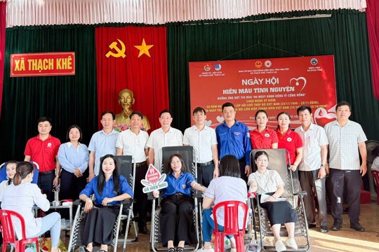 Thạch Khê và Thạch Lạc Lan tỏa nghĩa tình từ ngày hội hiến máu tình nguyện năm 2026 