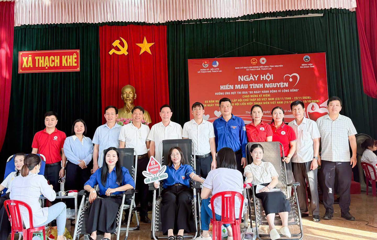 Thạch Khê và Thạch Lạc Lan tỏa nghĩa tình từ ngày hội hiến máu tình nguyện năm 2026