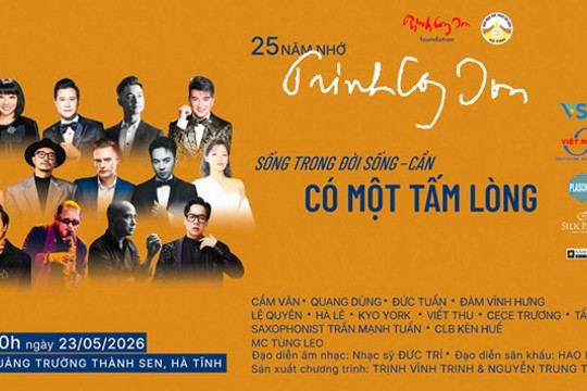 Đêm nhạc Trịnh Công Sơn – Điểm hẹn văn hóa lan tỏa hình ảnh Hà Tĩnh