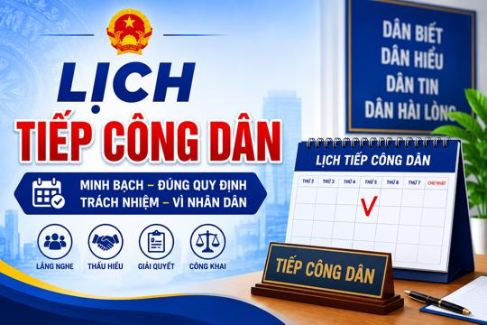 Thông báo lịch tiếp công dân định kỳ tuần 04 tháng 10 năm 2025 của UBND xã Thạch Khê