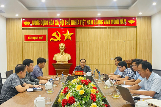 Thường trực HĐND xã Thạch Khê khảo sát tiến độ các dự án đầu tư công năm 2026 