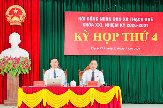 HĐND xã Thạch Khê khóa XXI tổ chức thành công kỳ họp thứ 4