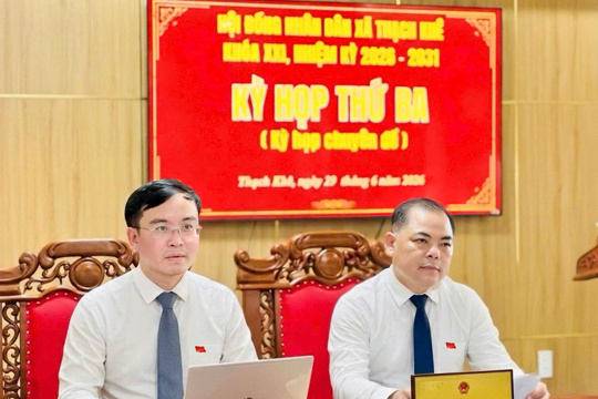 HĐND xã Thạch Khê tổ chức kỳ họp thứ ba (kỳ họp chuyên đề) thông qua Nghị quyết sắp xếp thôn trên địa bàn xã 