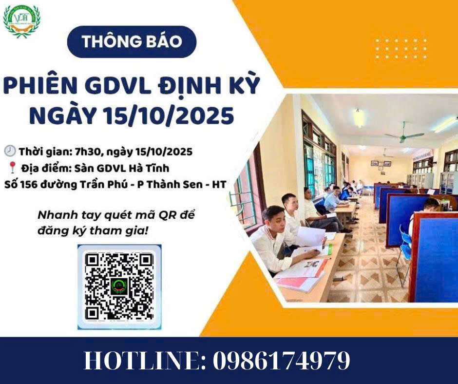 📢 Thông báo Tổ chức Phiên giao dịch việc làm định kỳ ngày 15/10/2025 